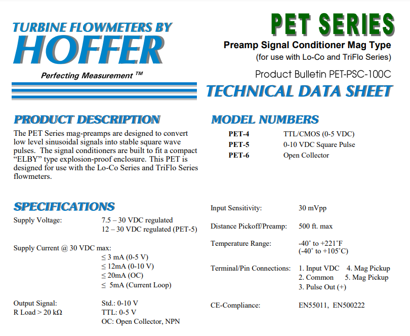 Pet Series Preamp Signal Conditioners